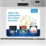 Midea Wqp8-3802D Free Standing 8 Place Settings Intensive Kadhai Cleaning| No Pre-Rinse Required Dishwasher