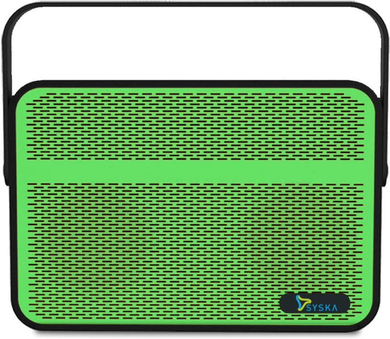 Syska Blade 5 W Portable Bluetooth Speaker(Green, Stereo Channel)
