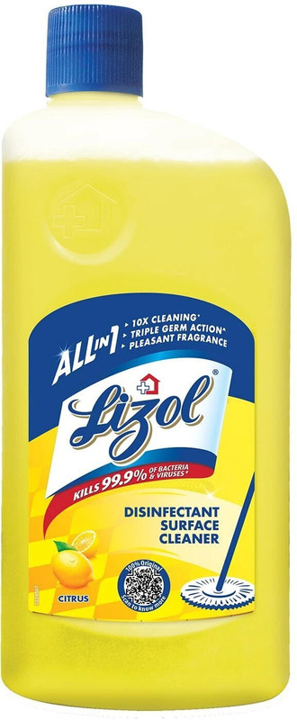 Lizol Disinfectant Surface & Floor Cleaner Liquid Citrus(975 Ml)