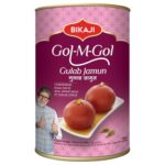 Bikaji Gol-M-Gol Soft & Juicy Gulab Jamuns | Pantua | State Of The Art Manufacturing | Tin Can Sealed For Freshness | 1.25 Kg Pack