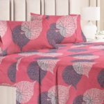 Vas Collections Cotton Double Flat 160 Tc Floral Bedsheet(Pack Of 1, Light Pink)