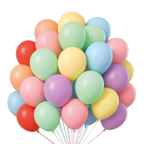Just Party Pastel Balloons – Pack Of 100 (Multicolour)