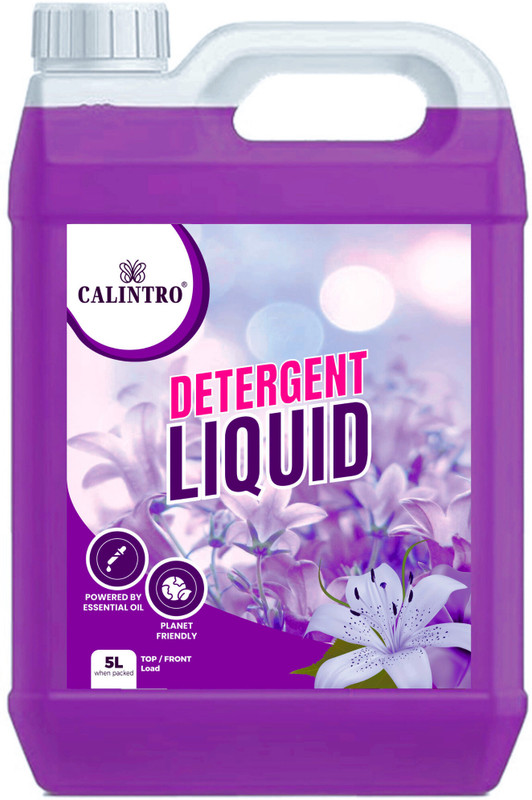 Calintro Ultra Wash Front Load & Top Load Machine Liquid Detergent, Lavender Liquid Detergent(5000 Ml)