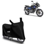 Amazon Brand – Solimo Bike Cover For Bajaj Pulsar With Carry Bag | Water Resistant | Dustproof | Uv Protection (Black)