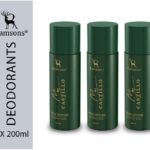 Ramsons My Castillo Green Sapphire Deodorant Spray  –  For Men & Women(600 Ml, Pack Of 3)