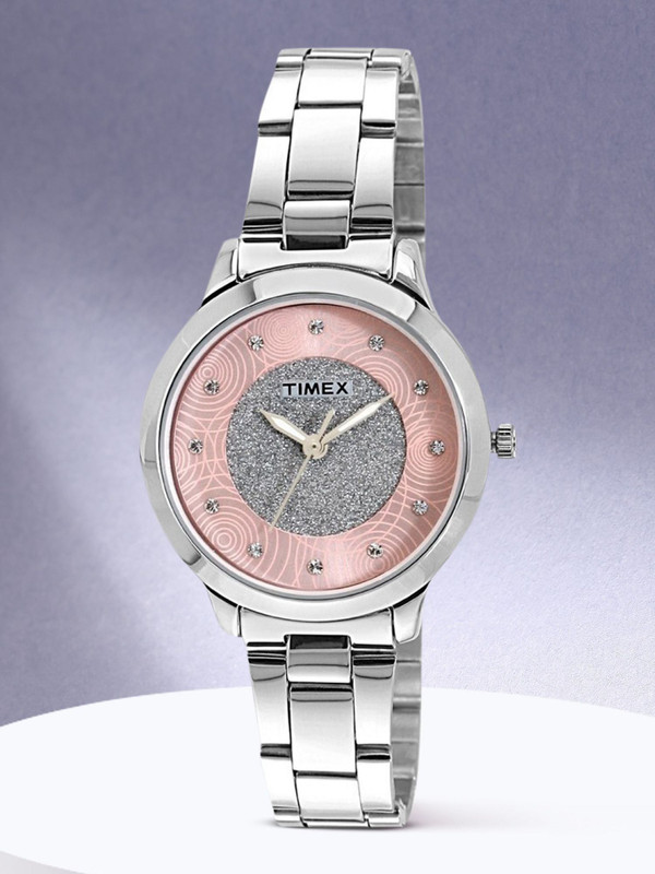 Timex Pink-Dial Analog Watch – For Women