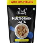 True Elements Multigrain Oats 500G – Jowar And Ragi | Oatmeal | Oats For Weight Loss | Millet Rich Breakfast | Healthy Breakfast | Rich In Fibre And Protein