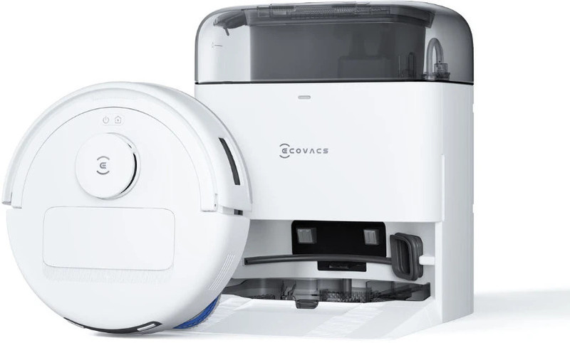 Ecovacs Deebot Mini Robotic Floor Cleaner With 2 In 1 Mopping And Vacuum, Anti-Bacterial Cleaning (Wifi Connectivity, Google Assistant And Alexa)(White)