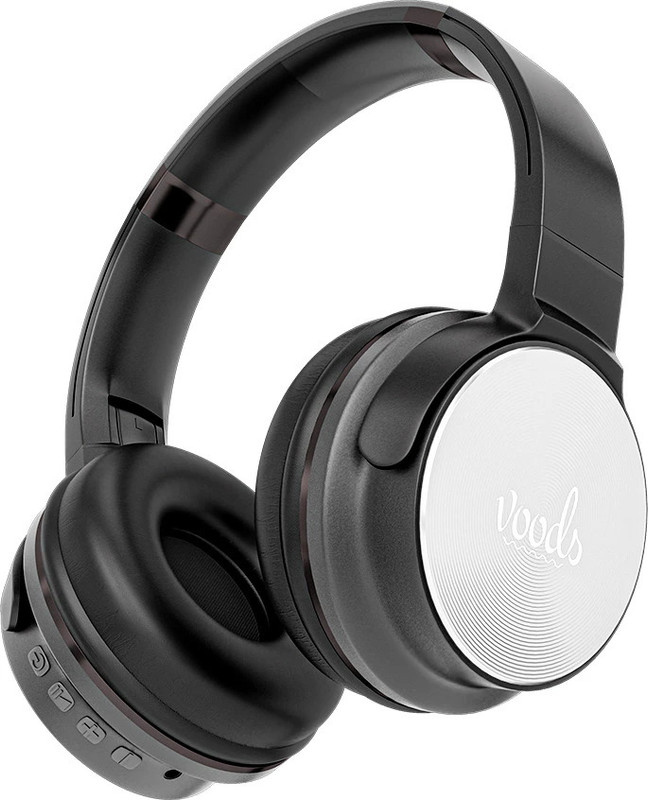 Voods V Heads – Active Ip65-Water&Dust Resistant, Noise Cancellation,120Hrs Playback Bluetooth & Wired(Black, On The Ear)