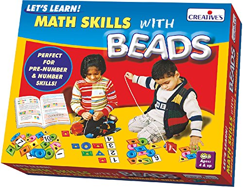Creative’S Let’S Learn Maths Skills With Beads | Math Education Game | Baeds & Less Game For 4 & Up Years Kids