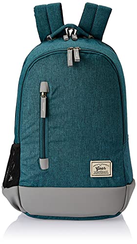 Gear Campus8 25L Medium Water Resistant School Bag/Casual 4 Compartment Backpack/Daypack/College Bag/For Men/Women – Green Grey