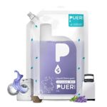 Puer Liquid Detergent Intense Clean French Lavender 1800Ml Refill Pouch For Front & Top Load Washing Machine | Plant Based & Eco Friendly | Tough Stain Removal, Color Safe & Bleach Free