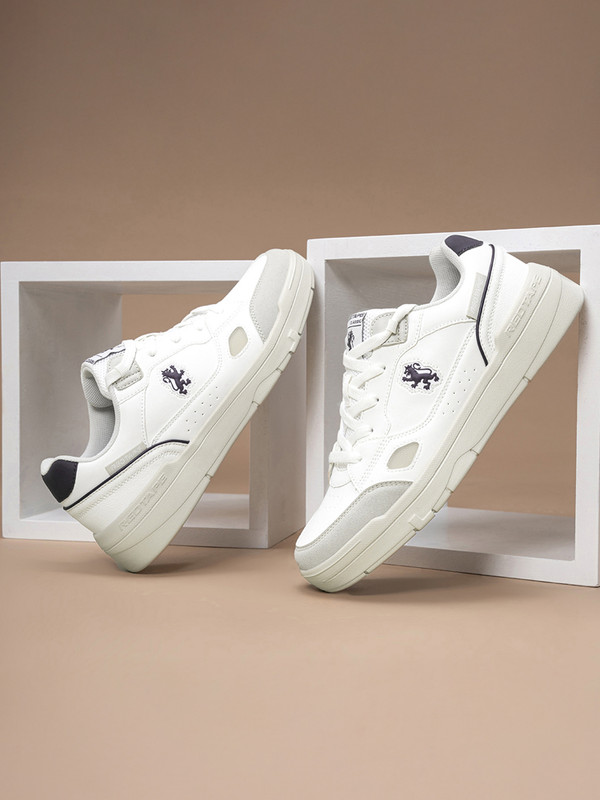 Red Tape Casual Sneaker Shoes For Men | Elegantly Rounded Front, Soothing Insole Sneakers For Men(Grey, White , 9)