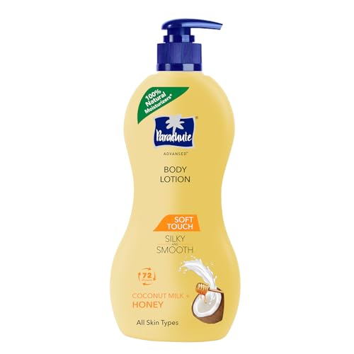 Parachute Advansed Soft Touch Body Lotion For Women & Men, All Skin Types, 400Ml | Pure Coconut Milk & Honey, 100% Natural, 72H Moisturisation