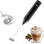 Trichkshu 50 W Black Hand Blender(Rechargeable Milk Frother For Coffee – 3-Speed Electric Coffee Frother)