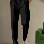 Indiclub Loose Fit Men Black Trousers