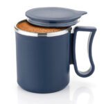 Offyx Stainless Steel Tea Cup Stainless Steel Coffee With Lid (300 Ml) (Grey) Stainless Steel Coffee Mug(300 Ml)