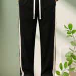 Keesun Striped Men Black Track Pants