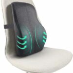 Sleepsia Lumbar Support Memory Foam Orthopedic Back Cushion – Back Rest Cushion For Car, Chair And Office Chair (17.5″ L× 15.5″ W × 5.5″ H) Black
