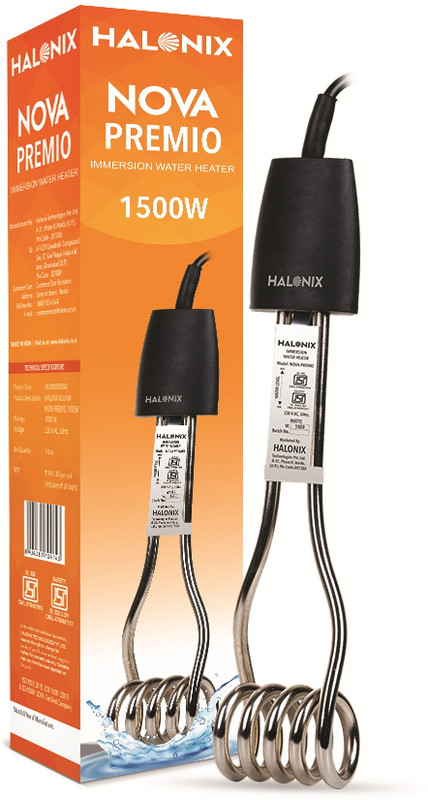 Halonix Nova Premio 1500W 1500 W Shock Proof Immersion Heater Rod(Water)