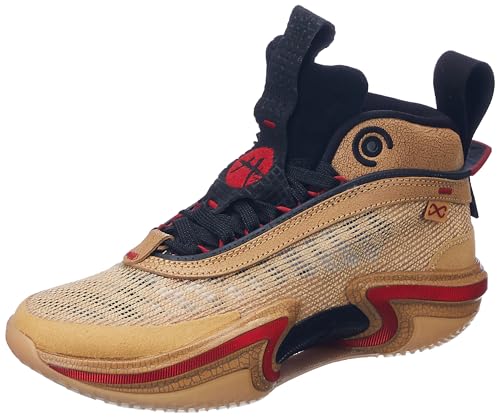 Nike Mens Air Jordan Xxxvi Se Rui Running Shoes-Sesame/Gym Red-Black-Twine-Do2494-260-5.5