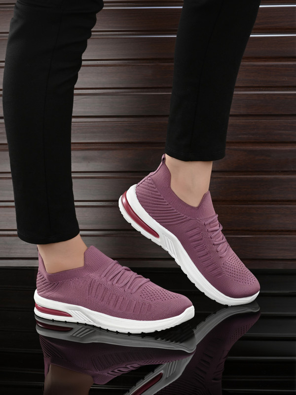 Layasa Women’S Mesh Sports Shoes Walking Running Shoes For Women(Pink , 5)