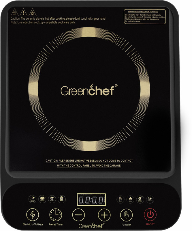 Greenchef 2000 W Induction Cooktop Touch Panel(Black, Dice)