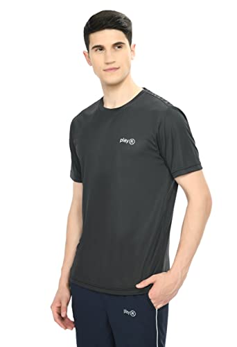 Playr Mens Adult Core Run Tee – Activewear Drivent Durable, Lightweight, Breathable T-Shirt For Gym, Running, Training, Fitness, Casual Sportswear For All Season