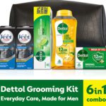 Dettol Ultimate Multipurpose Grooming & Shower Kit Men(6 Items In The Set)