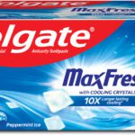Colgate Maxfresh Toothpaste, Blue Gel Paste With Menthol – Peppermint Ice (Combo Pack) Toothpaste(600 G, Pack Of 4)