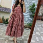 Bnt Women Maxi Maroon Midi/Calf Length Dress