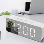 Hiwaga Digital White, Silver Clock