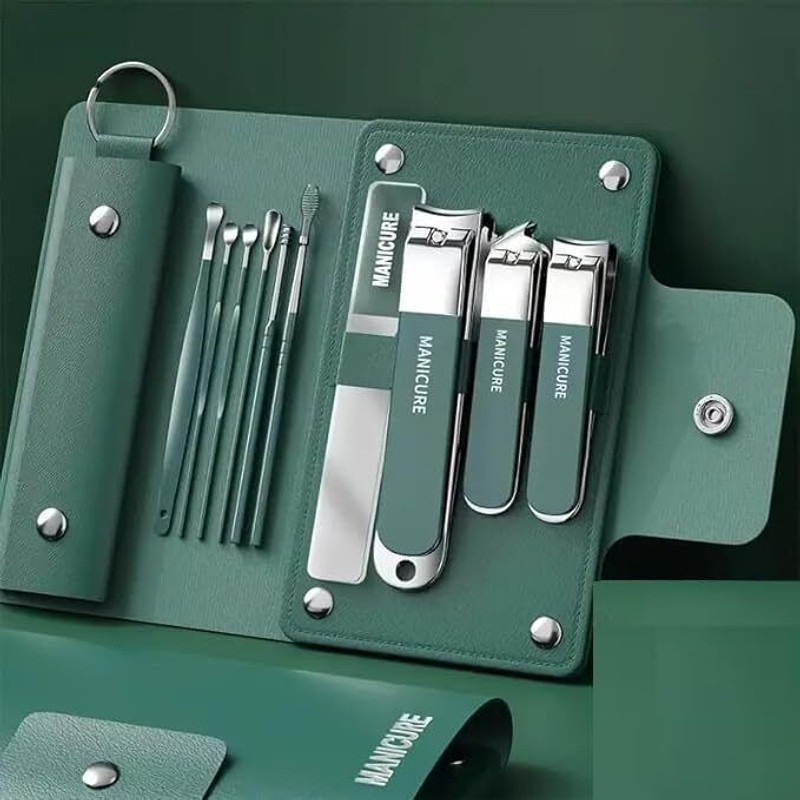 Kashthbhanjan 10 In 1 Nail Clipper Set Stainless Steel Nail Care Kit
