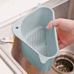 K Gor Sink Basket Sink Drains Sink Corner Sink Plastic Box Multipurpose Kitchen Corner Sink Strainer Basket Dish Organizer Tray Strainer