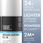 Thriveco Underarm Lightening Roll-On | Aqua Bleu Fragrance | 5%Aha Bha | 48H Odor Control Deodorant Roll-On – For Men & Women(40 Ml)