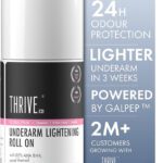 Thriveco Underarm Lightening Roll-On | Floral Pink Fragrance | 5%Aha Bha,48H Odor Control Deodorant Roll-On  –  For Men & Women(40 Ml)