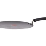 Tosaa Aluminium Non-Stick Concave Tawa, Black, 25Cm