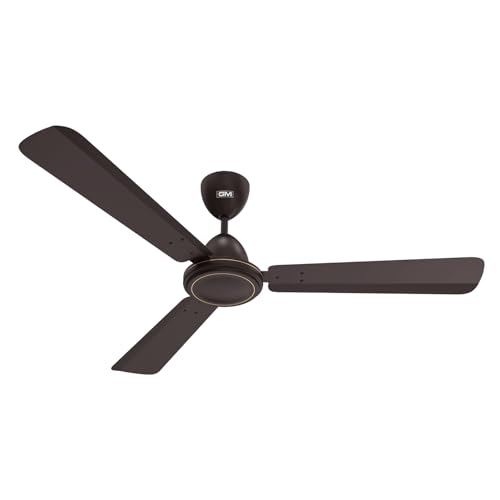 Gm Excel 25 1200 Mm Bldc Ceiling Fan – Black Coffee | 5 Star Rated | Remote Control | 50% Energy Saving | Timer | Wide Voltage Support