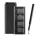 Vannar Sena 24 In 1 Mini Precision Screwdriver Set With Magnetic Head & S2 Steel Bits For Mobile Phone, Tablet, Pc & Household Repair Tool Kit – Black