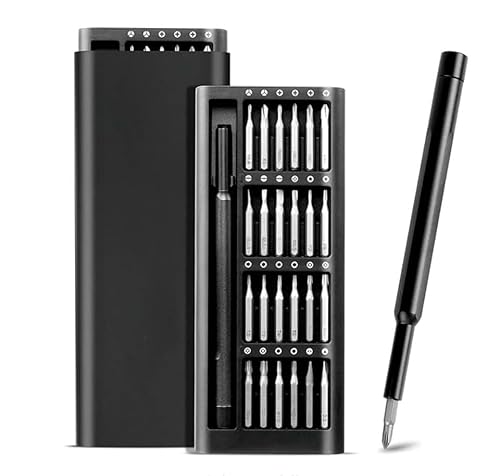 Vannar Sena 24 In 1 Mini Precision Screwdriver Set With Magnetic Head & S2 Steel Bits For Mobile Phone, Tablet, Pc & Household Repair Tool Kit – Black