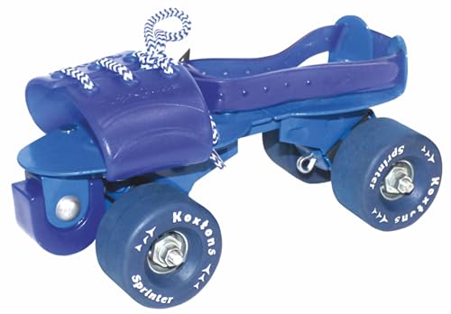 Koxtons Supreme Skating Shoes – Roller Skates For Kids 6-12 With Auto Precision Ball Bearings, 50Mm Anti Skid Vinyl Wheels, Toe Stoppers, Bigger Wheel Size, Blue, Booster Pro