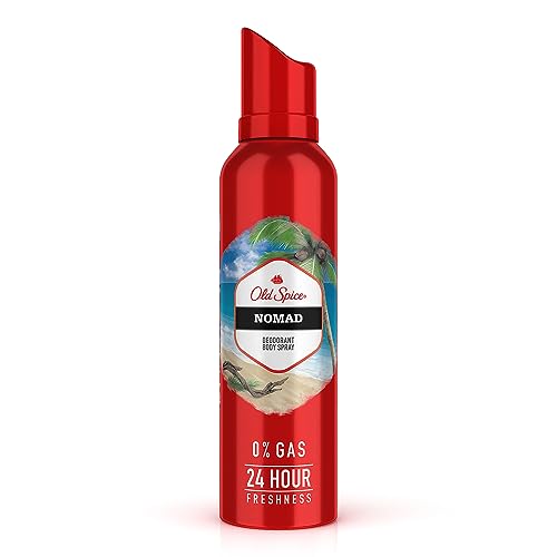 Old Spice Nomad No Gas 24 Hour Long Lasting Freshness Deodorant Perfume Body Spray For Men, 140Ml