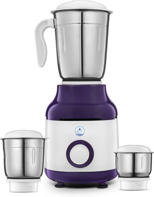 Grand Plus White Purpel 550 W Mixer Grinder(Neo | 3 Jars | White, Purpel)
