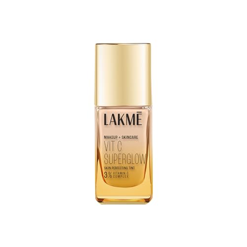 Lakme Makeup+Skincare Vitc Superglow Skin Perfecting Tint Cool Ivory C100 25Ml