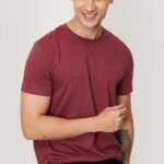 Max Solid Men Round Neck Maroon T-Shirt