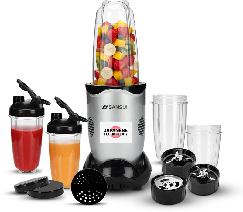 Sansui Pro 300 W Mixer Blender(Evolve | 5 Jars | Silver, Black)
