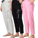 Rpyd Enterprise Solid Women Black, Pink, Grey Track Pants