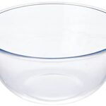 Amazon Brand – Solimo Borosilicate Glass Mix Bowl (3600 Ml) | Transparent