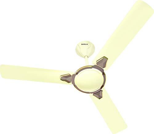 Havells 1200Mm Equs Es Ceiling Fan | Premium Finish, Decorative Fan, Elegant Looks, High Air Delivery, Energy Saving, 100% Pure Copper Motor | 2 Year Warranty | (Pack Of 1, Bianco Bronze) 1 Star