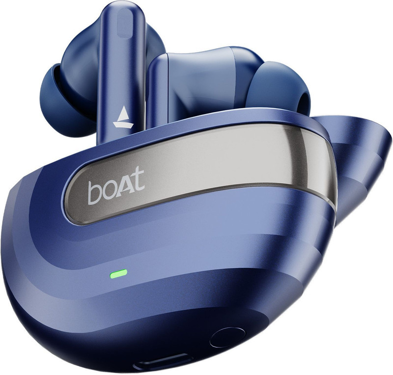 Boat Airdopes Prime 700 Anc,(~48Db) Hybrid Anc, Spatial Audio, Multipoint,App Support Bluetooth(Midnight Blue, True Wireless)